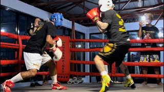 Boss Toyo FriendlySparing with AngasNgPinas John Riel Casimero GengGeng [upl. by Delphine]