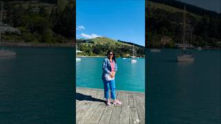 Beautiful Akaroa 🌊🏞️⛵️newzealand akaroa youtubeshorts travelvlog [upl. by Birgit]