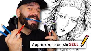 Apprendre le DESSIN par soimême LES BASES  ✍️ quotLa voie de lautodidactequot étape 1 et 2 [upl. by Nahsez]