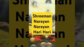 shreeman Narayan Narayan Hari Hari youtubeshorts [upl. by Aloibaf]