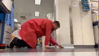 Dycem Contamination Control Floor Mats Installation  TimeLapse Video [upl. by Enileoj]