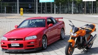 Nissan Skyline R34 GTR amp Kawa Z1000 loud in Tunnel [upl. by Cheadle]