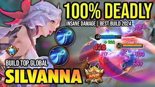 SILVANNA BEST BUILD 2024 • BUILD TOP GLOBAL SILVANNA GAMEPLAY  MOBILE LEGENDS✓ [upl. by Rhea]