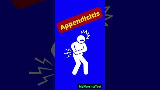 Appendicitis Signs and Symptoms for Nursing School and the NCLEX shorts [upl. by Bancroft]