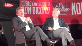 Festa del Fatto a Roma Travaglio incontra Proietti Rivedi quotDue parole quattro risatequot [upl. by Sofia721]