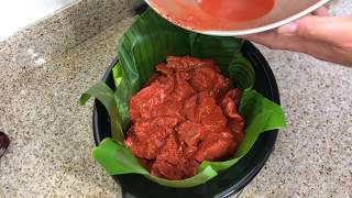 COMO COCINAR COCHINITA PIBIL EN ESTA OLLA CON HOJAS DE PLÁTANO 🔴En vivo [upl. by Ominorej]