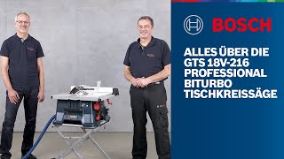 Alles über die GTS 18V216 Professional BITURBO Tischkreissäge [upl. by Malissia36]