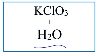 KClO3  H2O Potassium chlorate  Water [upl. by Haggar]