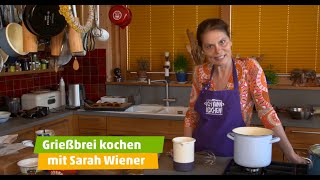 Familienküche  So gehts Grießbrei kochen mit Sarah Wiener  ICH KANN KOCHEN [upl. by Crissy]