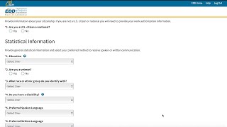 CA EDD  Filing For Unemployment Claim  Step By Step Guide [upl. by Ellison539]