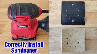 Hyper Tough Sander  How To Install Sandpaper amp Punch Holes [upl. by Starobin]