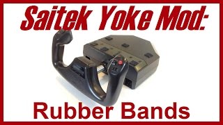 Logitech Saitek Yoke Modification Rubber Bands [upl. by Urias]