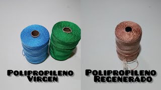 Diferencia polipropileno virgen vs polipropileno reciclado para tejer bolsas [upl. by Armillda964]