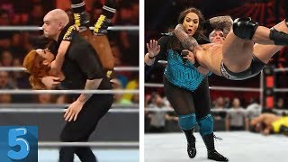 5 Times Men ATTACKED Women In WWE [upl. by Cutler]