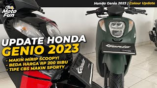 YAKIN MASIH MAU SCOOPY Warna Baru Honda Genio 2023  MotoFun Indonesia [upl. by Odab896]