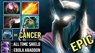 EPIC NonStop Shield Super Carry Abaddon Octarine Core Build vs Hard Team Crazy Gameplay WTF Dota 2 [upl. by Frum]