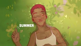 SUMMER 🐝☀️☁️ ANIMATION [upl. by Ahsiner]