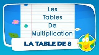 Comptines pour enfants  La Table de 8 apprendre les tables de multiplication [upl. by Freddie137]