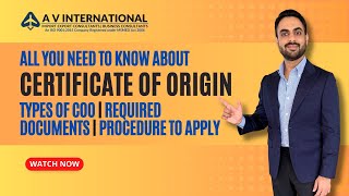 DGFT COO  Certificate of Origin  All You Need To Know [upl. by Bink]