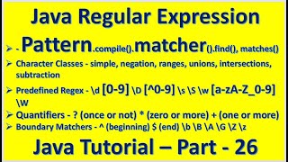 How to Use Boundary Matchers in Java Regex  Java Regex  Java Regular Expressions  Regex in java [upl. by Mcdonald]