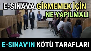 eSınavın Kötü Tarafları eSınava Girmemek İçin Ne Yapılmalı [upl. by Erodroeht]