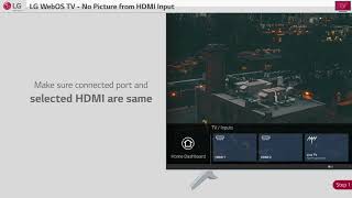 LG WebOS TV  No picture from HDMI input [upl. by Aniham]