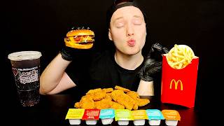 ASMRMCDONALDSPOPULAR FOOD🍔MUKBANGCRISPY NUGGETSJUICY DOUBLE HAMBURGERGOOD FOOD SOUNDS 🎧 [upl. by Maletta]