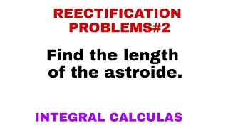 LENGTH OF CURVES  RECTIFICATION  PROBLEM 2 [upl. by Raasch]