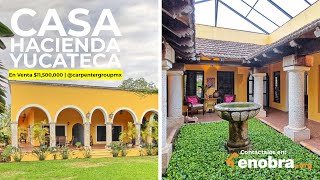 CASA de 1 NIVEL ESTILO HACIENDA Yucateca 🌴  Obras Ajenas  Carpenter Group [upl. by Bertelli274]