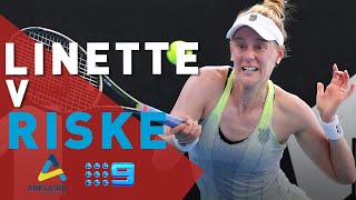 Magda Linette vs Alison Riske WTA Adelaide International [upl. by Wynny]