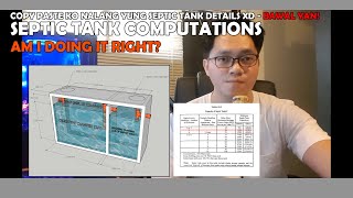 How to DESIGN and COMPUTE a SEPTIC TANK  Revised National Plumbing Code PH Quick Tips [upl. by Medin]