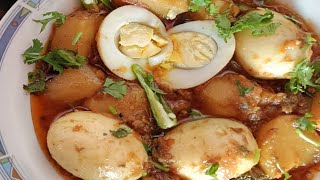 eggs and potatoes curry الو اور انڈوں کا سالن recipe ingredients in description [upl. by Eninnaej]