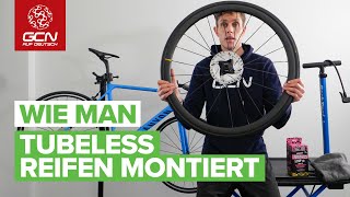 Wie man Tubeless Reifen montiert  Schlauchlose Reifen selber wechseln [upl. by Isaacson19]