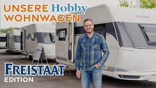 Luxus und Komfort Entdecke die Hobby Freistaat Edition Wohnwagen [upl. by Aiouqes522]