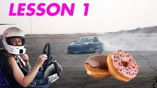 She Learns to Do Donuts  Edye Learning to Drift EP 1 Part 2 [upl. by Nyrehtak]