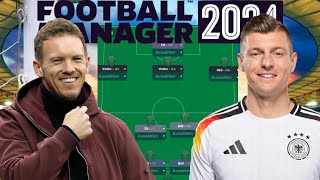 Fußballspielen wie NAGELSMANN  Mit dieser Taktik wird Deutschland EUROPAMEISTER  fm24 taktik [upl. by Kcirdde]