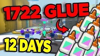 How I Got 1722 Glue In 12 Days  The Great Gummy Baller Race Bee Swarm Simulator [upl. by Nnylyrehc]