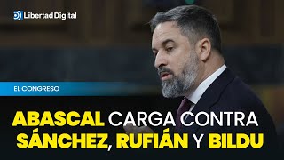 Los ocho minutos de Abascal contra Sánchez Rufián y Bildu en el Congreso [upl. by Pejsach]