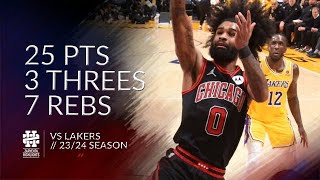 Coby White 25 pts 3 threes 7 rebs vs Lakers 2324 season [upl. by Kay]