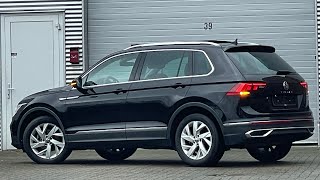 Volkswagen NEW Tiguan Elegance 2022 in 4K Deep Black 18 inch Frankfurt walk around amp detail Inside [upl. by Gnouhc]