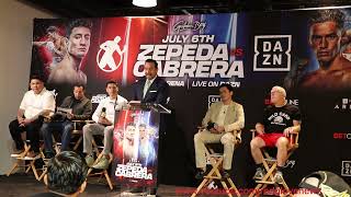 Zepeda Vs Cabrera  Full Official Press Conference ZepedaCabrera [upl. by Llenel]