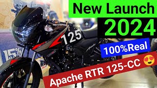 New Launch 2024 TVS Apache RTR 125CC😍 100real Bikersrj apache125 [upl. by Roleat743]