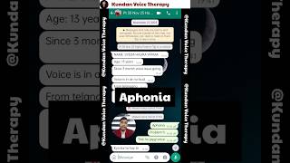 Aphonia Voice Problem Solve in 1day  How to cure Aphonia vocalfold [upl. by Garin]