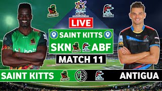 CPL Live Saint Kitts amp Nevis Patriots v Antigua amp Barbuda Falcons Live  SKN vs ABF Live Commentary [upl. by Sliwa]