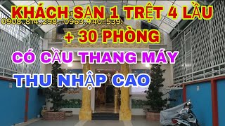 khách sạn 1 trệt 4 lầu 30 phòng cầu thang máythu nhập caođã hoàn công diện tích khủng [upl. by Sum344]