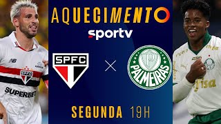 SÃO PAULO X PALMEIRAS  AQUECIMENTO AO VIVO E COM IMAGENS  BRASILEIRÃO 2024  live  sportv [upl. by Tibbetts330]