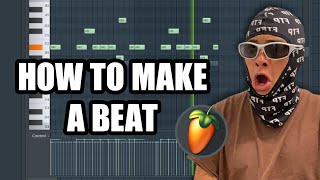 how to make a beat on FL STUDIO Beginner [upl. by Madora453]