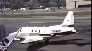 Turbojet Sabreliner Departing BUR [upl. by Lemraj]