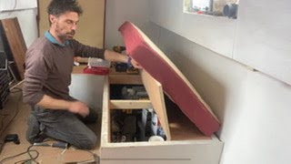 161 Narrowboat dinette gets some modifications [upl. by Bor]