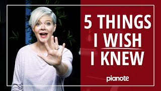 5 Things I Wish Id Known Before Starting The Piano 🎹😓 Beginner Lesson [upl. by Annayoj]